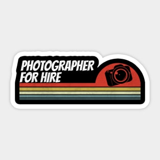 photographer Sticker